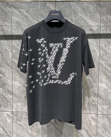 lv planes printed t-shirt price|Louis Vuitton Signature Print T.